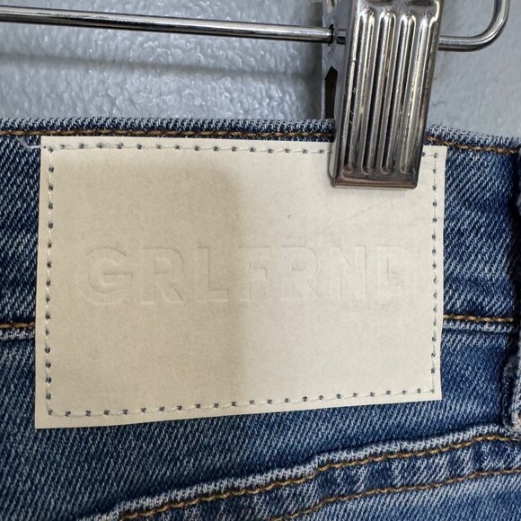 GRLFRND super high rise stretch slim piper jeans size 28 - Picture 6 of 9